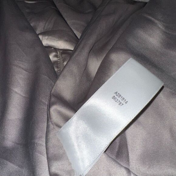 H by Halston Womens 18W Gray Mixed Media Jacket Belted Full Zip Faux Suede - Picture 13 of 14